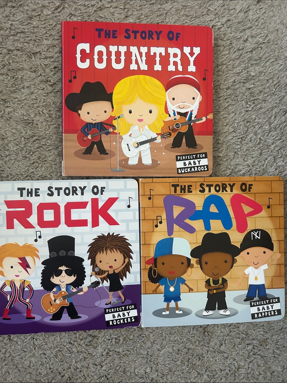 The Story of Country, Rock & Rap Board Books